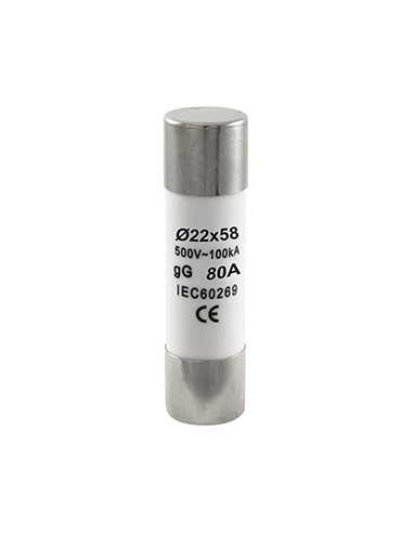 Fusible Cerámico C80 22x58mm 60A Ref. 30880 | Cómpralo online
