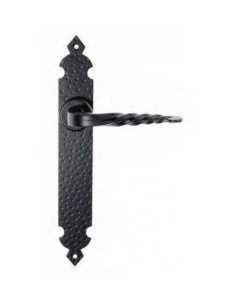 Manilla puerta Martelé Negro Juego 275x40