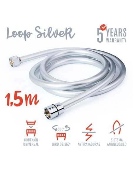 Flexo De Ducha TATAY Pvc Loop Silver 1.5 m | Hogar TATAY