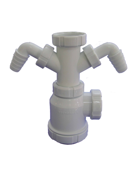Sifón desague botella T-4TD Racor extensible con doble toma…