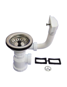 Sifón desague botella T-2CRBP Válvula cesta con rebosadero…