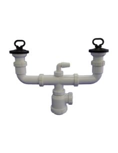 Sifón desague Botella T-44 Metálico doble Válvula Ø70 x 1…