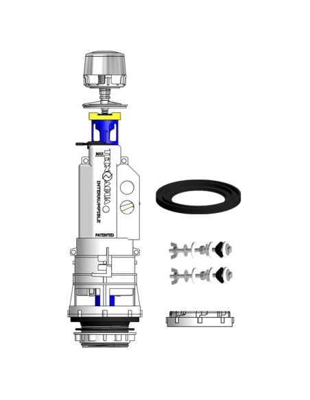 Mecanismo descarga inodoro T-281N+ Simple Pulsador…