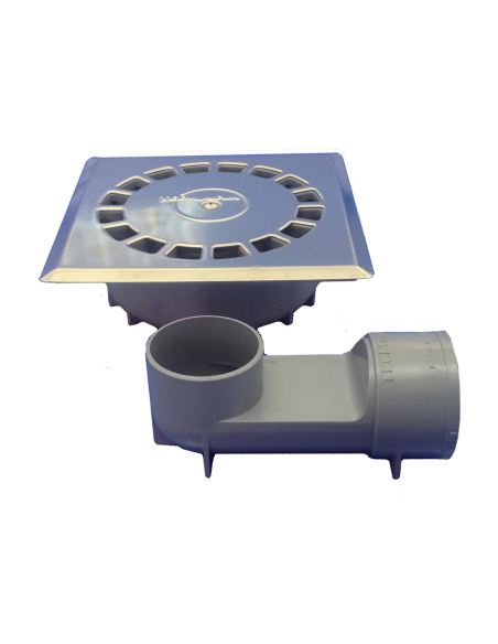 Sumidero desague PVC T-88VHI Sifónico 360o Inoxidable 10x10…