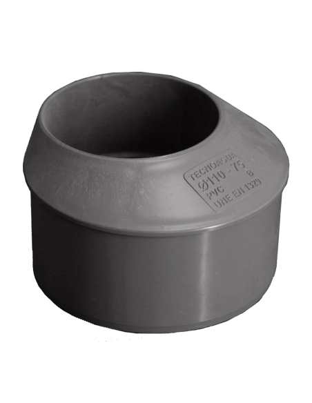 Reducción excéntrica comprimida PVC Macho-Hembra Ø90 x Ø50 |…