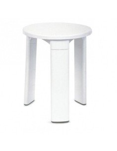 Taburete de baño TATAY plástico 3 patas Blanco | Hogar TATAY