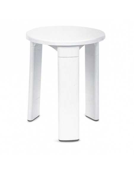 Taburete de baño TATAY plástico 3 patas Blanco | Hogar TATAY