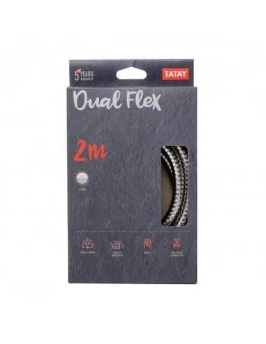 Flexo Ducha Metal TATAY 2 M Dual Flex | Hogar TATAY