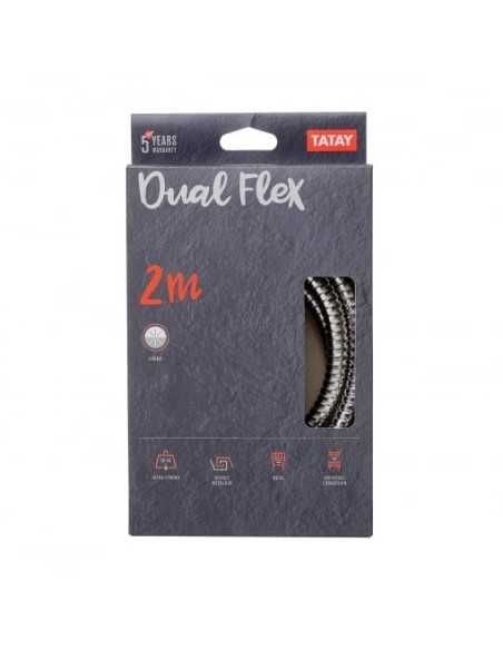 Flexo Ducha Metal TATAY 2 M Dual Flex | Hogar TATAY