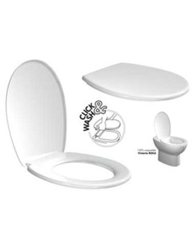 Tapa asiento Wc TATAY Inodoro Desmontable Pvc Blanco |…