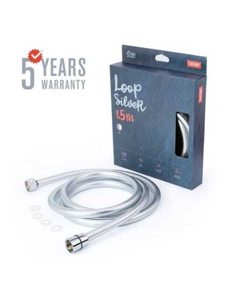 Flexo De Ducha TATAY Pvc Loop Silver 1.5 m | Hogar TATAY