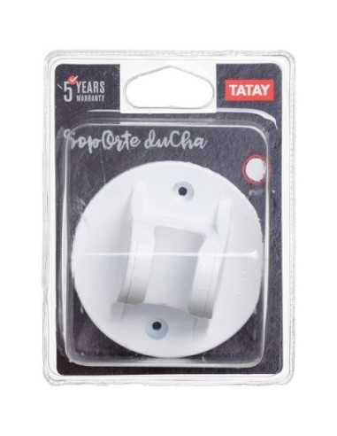 Soporte de ducha TATAY 8 x 5.5 x 8 cm Blanco | Hogar TATAY