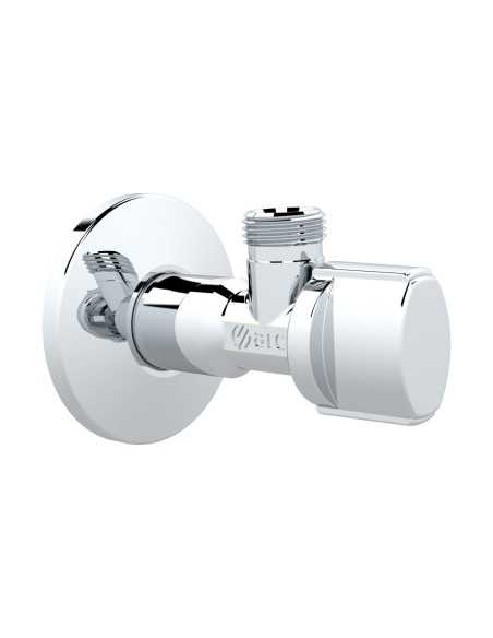 Válvula escuadra PN16 M-M Roscar Mando nova ABS cromo 1/2M-3/8M