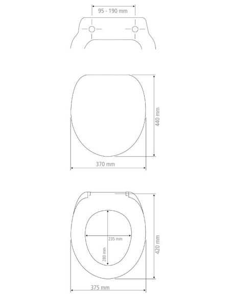 Tapa WC WENCO Premium KOS Blanca Cierre suave | Compra onlin
