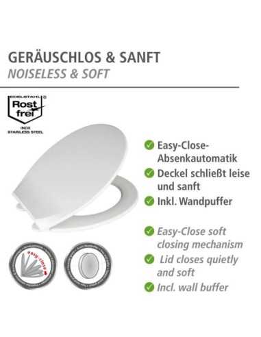 Tapa WC WENCO Premium KOS Blanca Cierre suave | Compra onlin