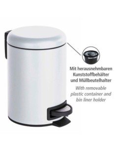 Cubo con Pedal WENKO Leman 3L Blanco | Compra online 2