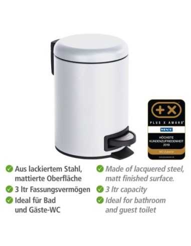 Cubo con Pedal WENKO Leman 3L Blanco | Compra online
