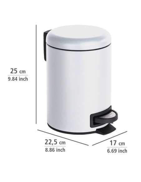 Cubo con Pedal WENKO Leman 3L Blanco | Compra online
