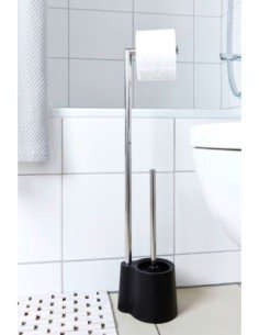 Escobilleto / Portarrollos WENKO AVOLA Negro / Acero Inoxida 2