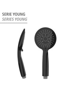 Cabezal Ducha WENKO Young 11cm Negra | Compra online 2