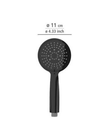 Cabezal Ducha WENKO Young 11cm Negra | Compra online
