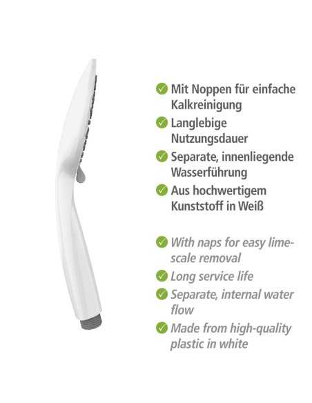 Cabezal Ducha WENKO Young 11cm Blanca | Compra online