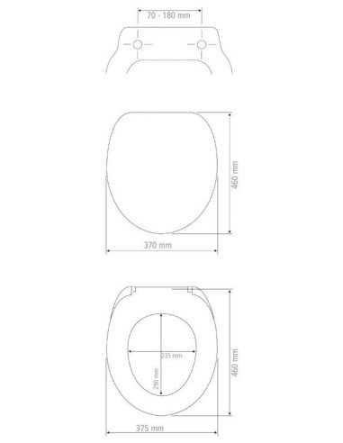 Tapa Inodoro WENKO DUROPLAST Vorno Neo Blanco | Compra onlin
