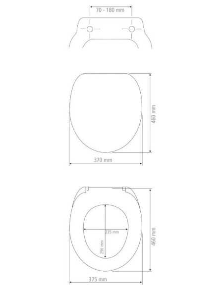 Tapa Inodoro WENKO DUROPLAST Vorno Neo Blanco | Compra onlin
