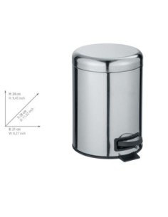 Cubo con Pedal WENKO Leman 5L Inoxidable | Compra online 2