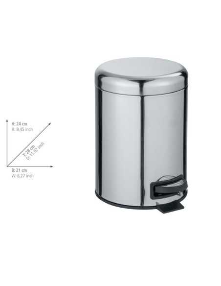 Cubo con Pedal WENKO Leman 5L Inoxidable | Compra online