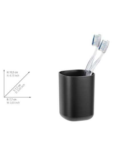 Vaso Cepillos de Dientes WENKO Davos Negro Mate | Compra onl