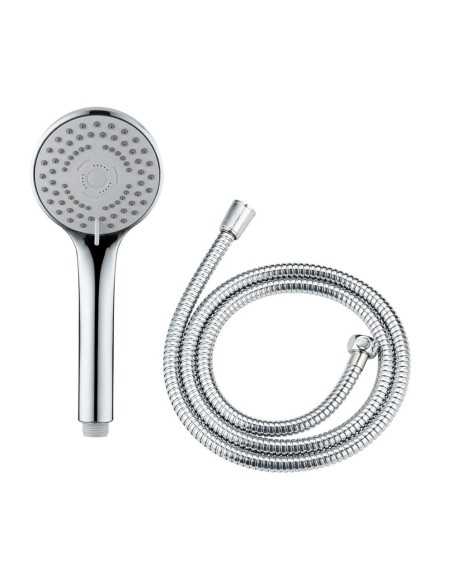 Cabezal ducha + Flexo WENKO Basic Line Inoxidable | Compra o