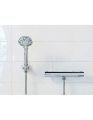 Cabezal ducha + Flexo WENKO Basic Line Inoxidable | Compra o