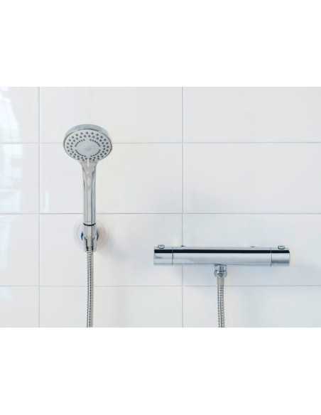 Cabezal ducha + Flexo WENKO Basic Line Inoxidable | Compra o