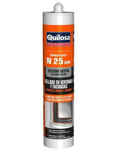SILICONA N 25 NEUTRA 300ML GRIS PERLA QUILOSA PROFESSIONAL