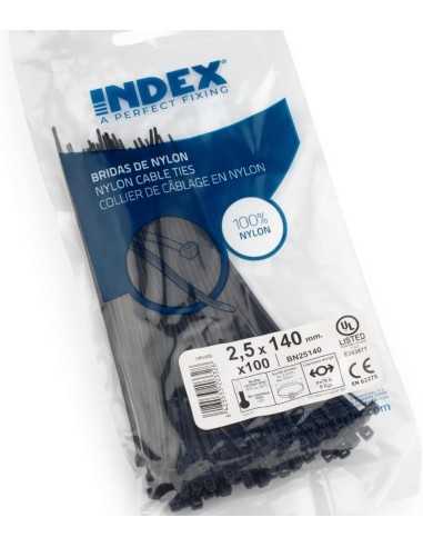 Brida NYLON 2.5X100 NEGRA INDEX