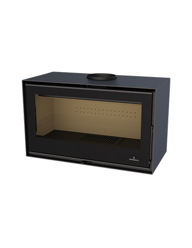 ESTUFA BIMBA-90 FRONTAL CON TURBINA Y CRISTAL VISION