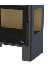 ESTUFA LORETO  CON TRES CRISTALES Y FRONTAL VISION 2