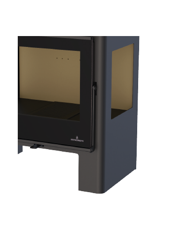 ESTUFA LORETO CON TRES CRISTALES Y FRONTAL VISION