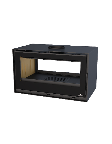 ESTUFA CAIRO 90 DOBLE CARA CON CRISTALES VISION