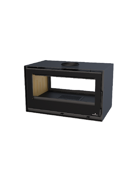 ESTUFA CAIRO 90 DOBLE CARA CON CRISTALES VISION