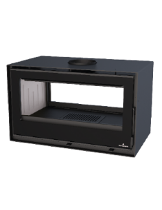 ESTUFA CAIRO 90 DOBLE CARA CON CRISTALES VISION 2