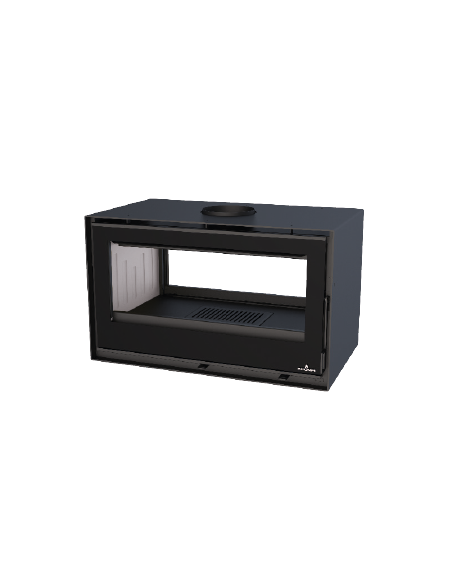 ESTUFA CAIRO 90 DOBLE CARA CON CRISTALES VISION