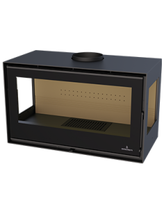 ESTUFA BIMBA-90-3C TRES CRISTALES CON TURBINA Y FRONTAL VISION 2