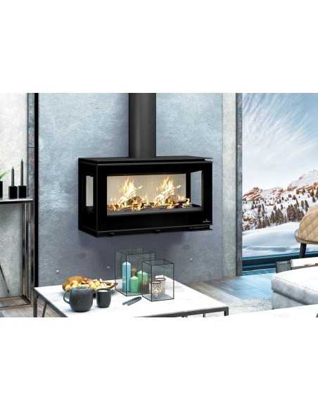 ESTUFA CAIRO-110-3C-BOX FRONTAL CON CRISTAL VISION