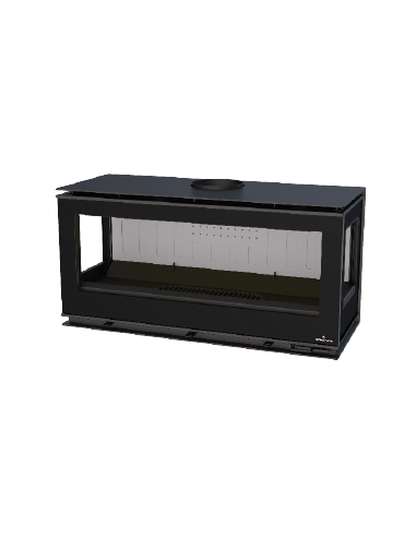 ESTUFA CAIRO-110-3C-BOX FRONTAL CON CRISTAL VISION