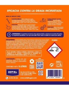 QUITAGRASA ZOTAL HOGAR 5L 2