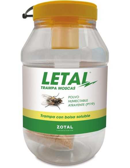 LETAL TRAMPA MOSCAS 1LITRO + SOBRE ATRAYENTE 20GR ZOTAL