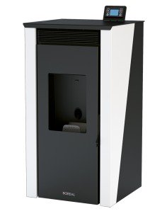 TERMOESTUFA DE PELLET DE 16 KW COLOR MARFIL BOREAL 2