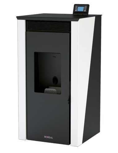 TERMOESTUFA DE PELLET DE 16 KW COLOR MARFIL BOREAL